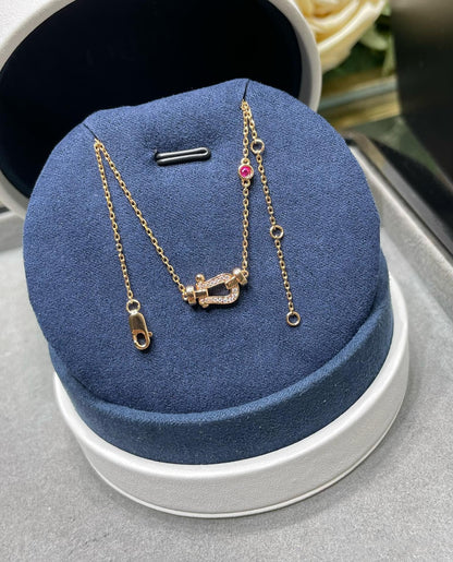 [Violet JW]FORCE 10 DIAMOND PINK GOLD NECKLACE