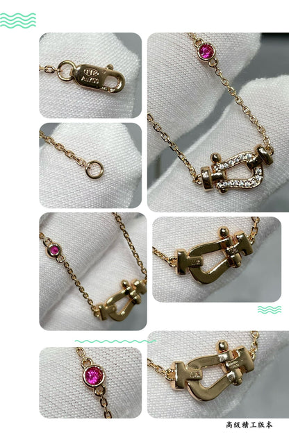 [Violet JW]FORCE 10 DIAMOND PINK GOLD NECKLACE