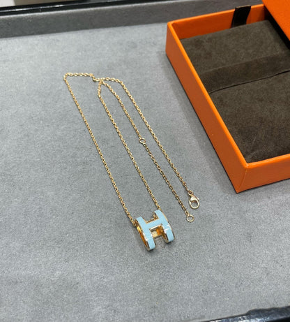 [Violet JW]POP H SKY BLUE NECKLACE