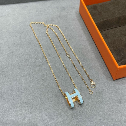 [Violet JW]POP H SKY BLUE NECKLACE