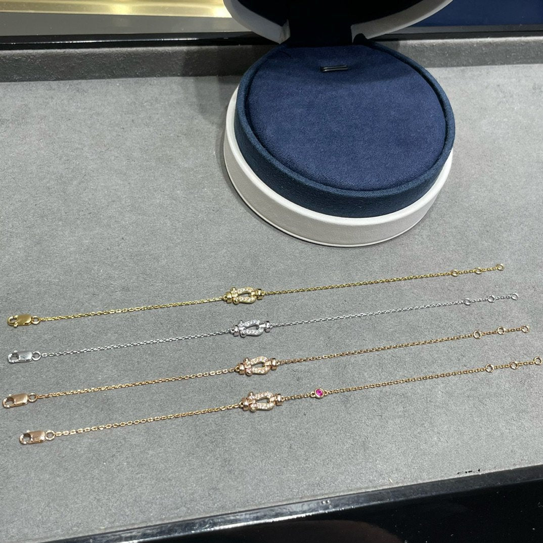 [Violet JW]FORCE 10 DIAMOND CHAIN LINK PINK GOLD BRACELET