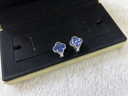 [Violet JW]CLOVER PIETERSITE MEDIUM STUD EARRINGS