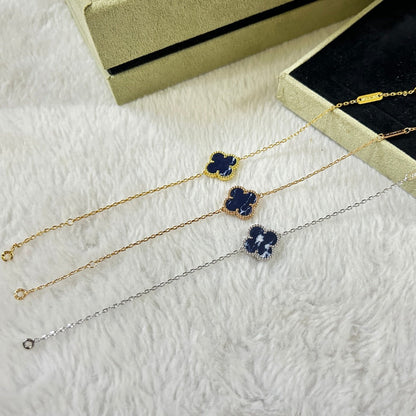 [Violet JW]CLOVER 1 MOTIF PIETERSITE BRACELET