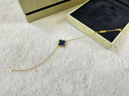 [Violet JW]CLOVER 1 MOTIF PIETERSITE BRACELET