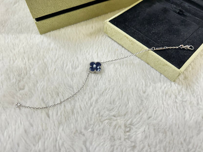 [Violet JW]CLOVER 1 MOTIF PIETERSITE BRACELET