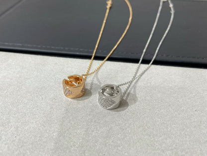 [Violet JW]LIENS EVIDENCE DIAMOND PAVED NECKLACE