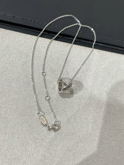 [Violet JW]LIENS EVIDENCE DIAMOND PAVED NECKLACE
