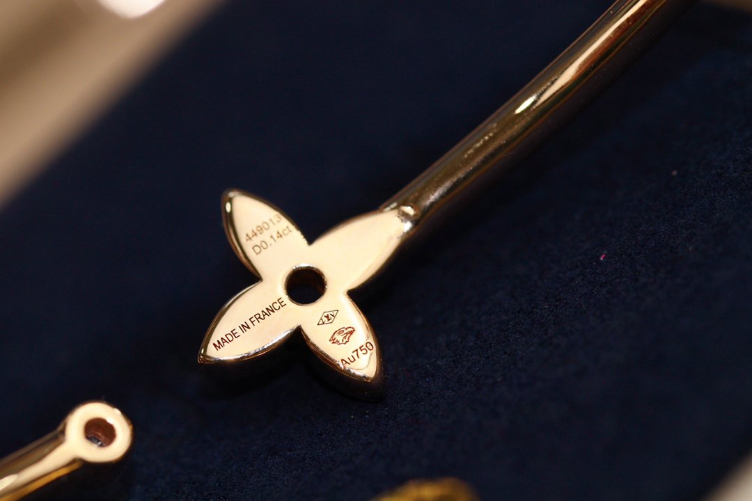 [Violet JW]IDYLLE PINK GOLD OPEN BRACELET DIAMOND PAVED