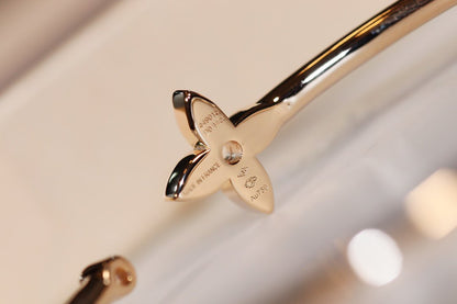 [Violet JW]IDYLLE GOLD OPEN BRACELET DIAMOND PAVED