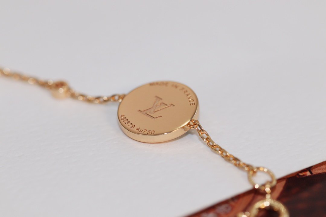 [Violet JW]STAR AND SUN 4 MOTIF PINK GOLD MALACHITE BRACELET