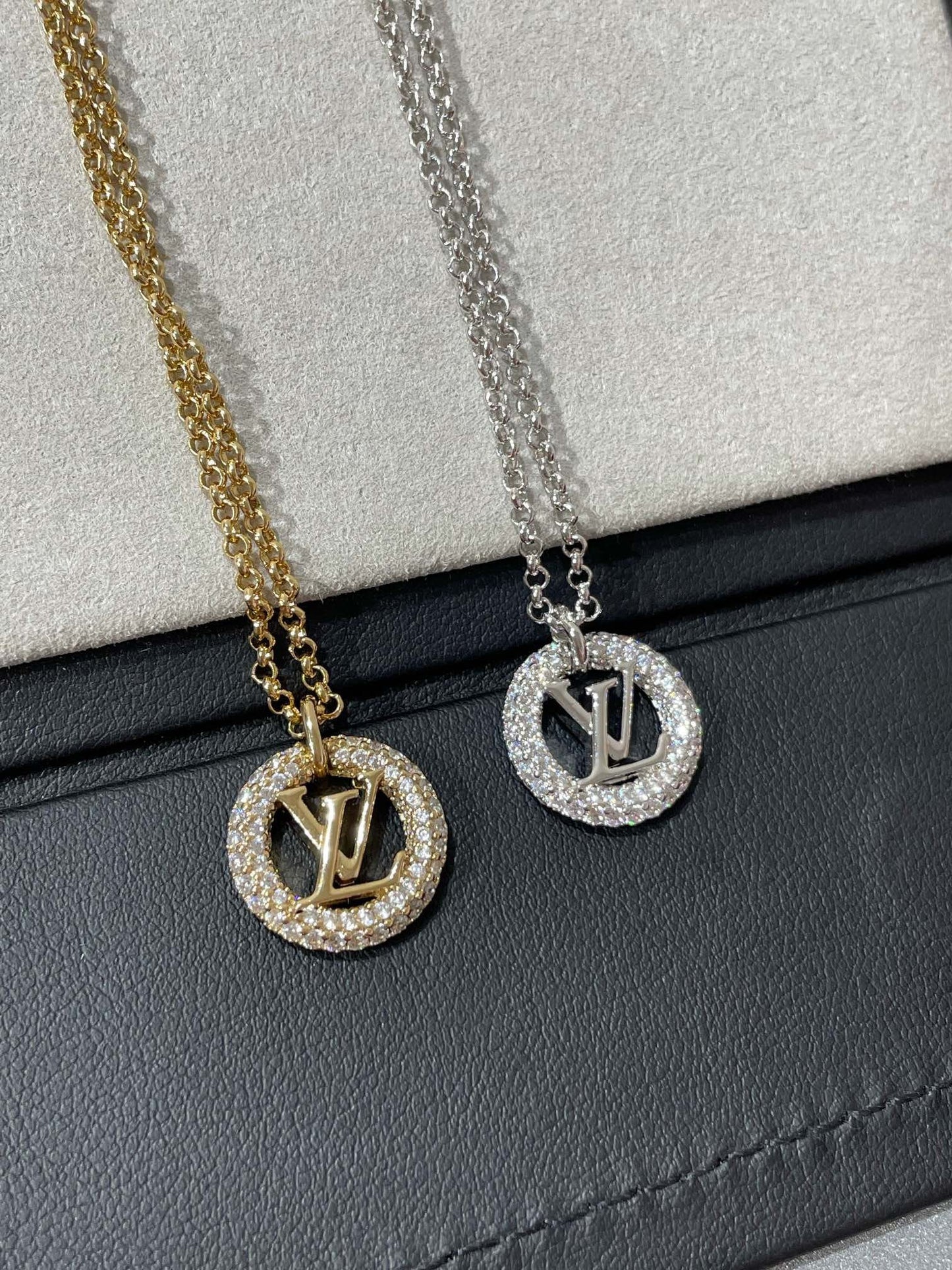 [Violet JW]BY NIGHT DIAMOND PAVED NECKLACE