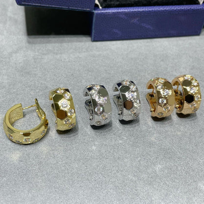 [Violet JW]BEE LOVE DIAMOND HOOP EARRINGS