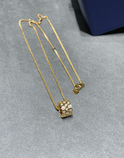 [Violet JW]BEE LOVE DIAMOND PAVED 3 ROW NECKLACE