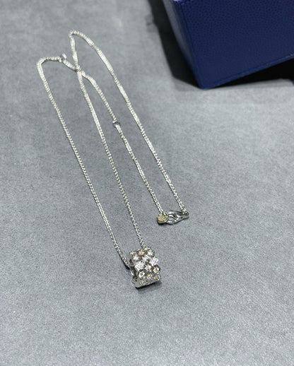 [Violet JW]BEE LOVE DIAMOND PAVED 3 ROW NECKLACE