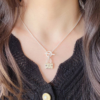 [Violet JW]CONSTANCE PEDANT SILVER NECKLACE