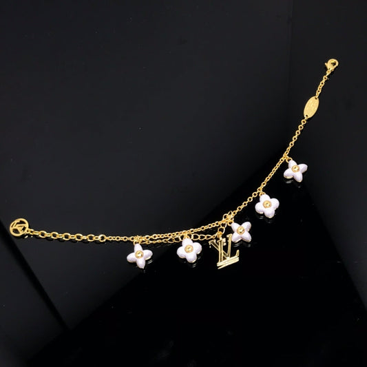 [Violet JW]LOGO 6 MOTIF STAR AND SUN GOLD BRACELET