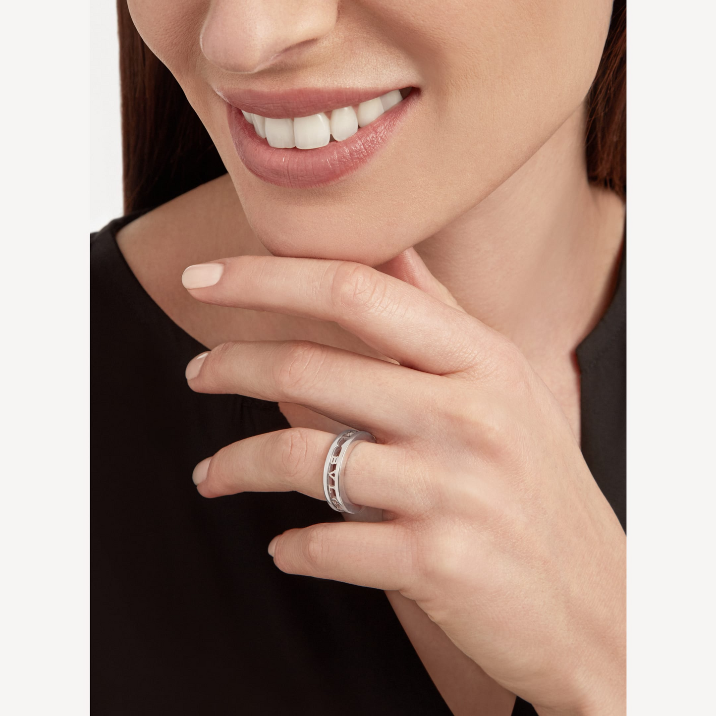 [Violet JW]ZERO 1 ONE-BAND WITH OPENWORK LOGO SPIRAL RING