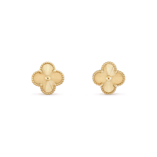 [Violet JW]CLOVER MINI 9.5MM LASER EARRINGS