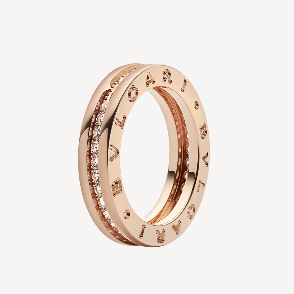 [Violet JW]ZERO 1 ONE-BAND PAVED DIAMONDS ON THE SPIRAL RING