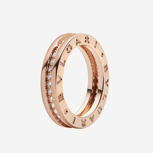 [Violet JW]ZERO 1 ONE-BAND PAVED DIAMONDS ON THE SPIRAL RING