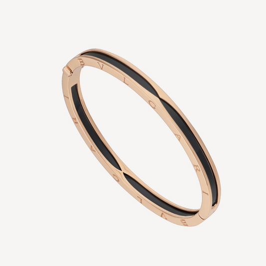 [Violet JW]ZERO 1 PINK GOLD WITH BLACK CERAMIC BRACELET
