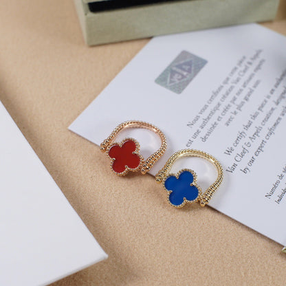 [Violet JW]CLOVER RIVERSIBLE ROSE GOLD RING