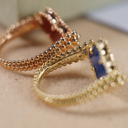 [Violet JW]CLOVER RIVERSIBLE ROSE GOLD RING