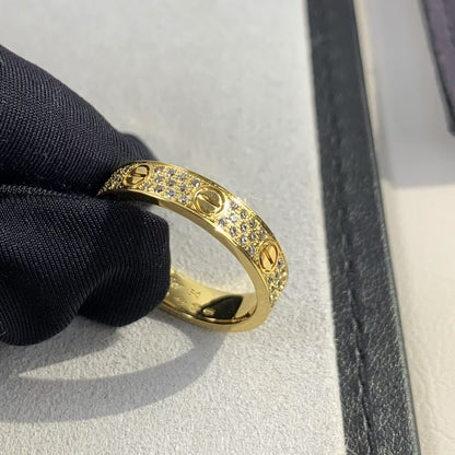 [Violet JW]LOVE RING 3.6MM DIAMOND PAVED