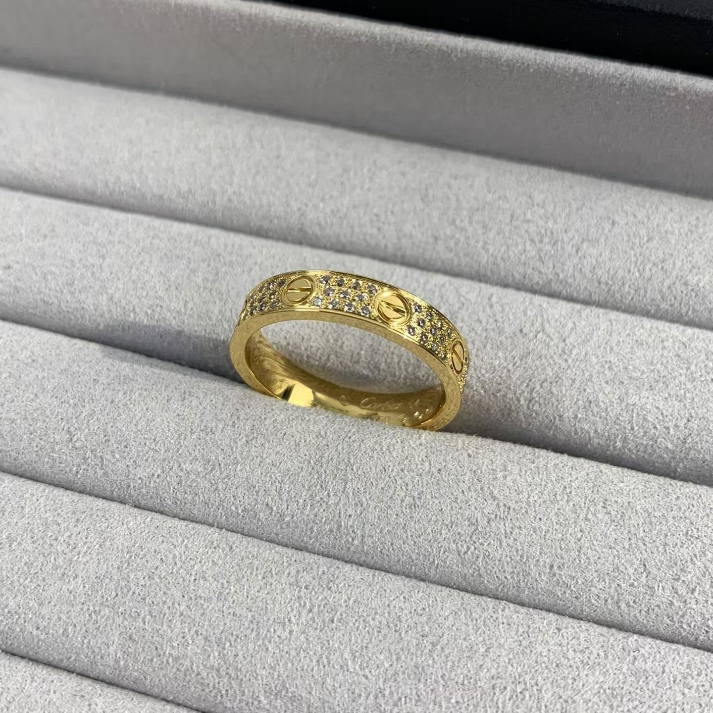 [Violet JW]LOVE RING 3.6MM DIAMOND PAVED