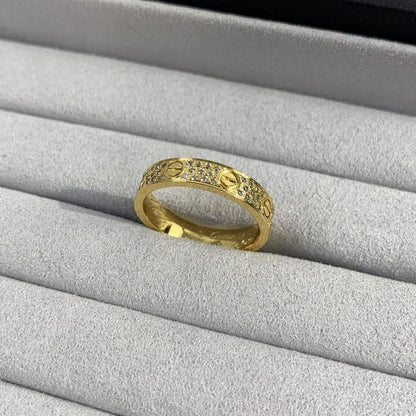 [Violet JW]LOVE RING 3.6MM DIAMOND PAVED