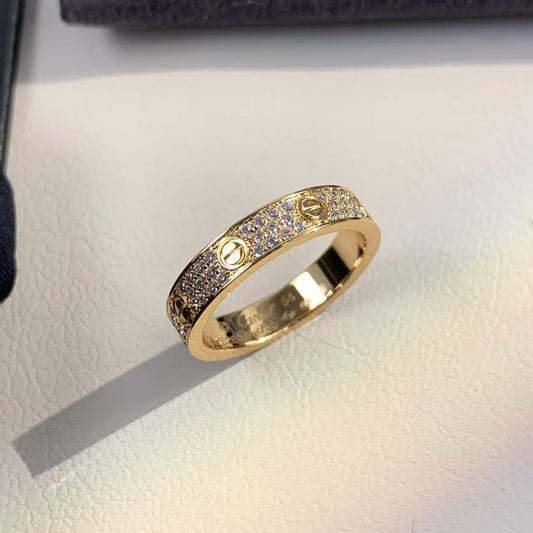 [Violet JW]LOVE RING 3.6MM DIAMOND PAVED