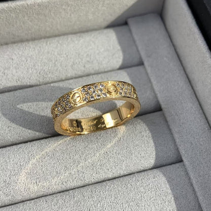 [Violet JW]LOVE RING 3.6MM DIAMOND PAVED