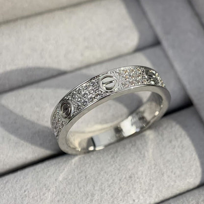 [Violet JW]LOVE RING 3.6MM DIAMOND PAVED