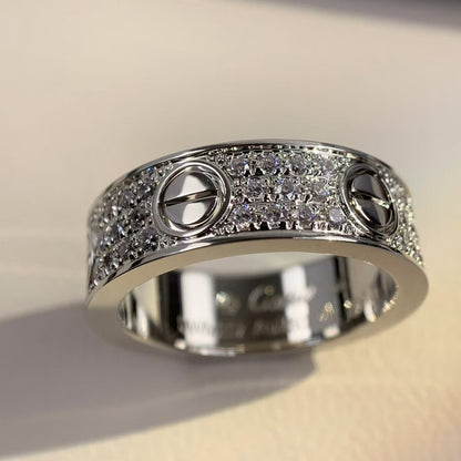 [Violet JW]LOVE RING 5.5MM DIAMONDS PAVED