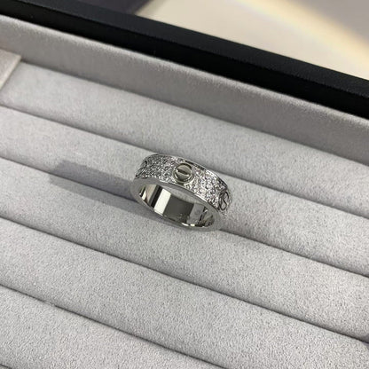 [Violet JW]LOVE RING 5.5MM DIAMONDS PAVED