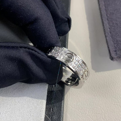 [Violet JW]LOVE RING 5.5MM DIAMONDS PAVED