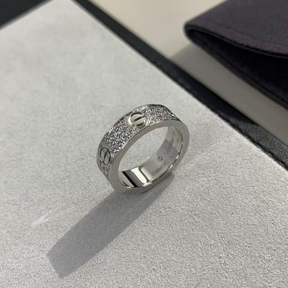 [Violet JW]LOVE RING 5.5MM DIAMONDS PAVED