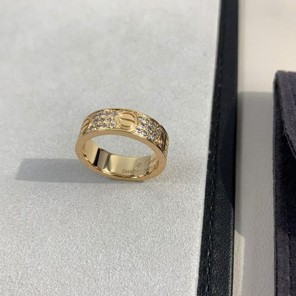 [Violet JW]LOVE RING 5.5MM DIAMONDS PAVED