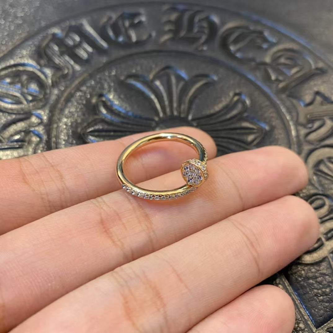 [Violet JW]JUSTE RING 1.8MM GOLD DIAMONDS