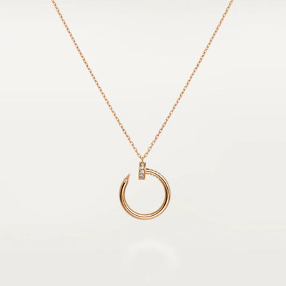 [Violet JW]JUSTE NECKLACE PINK GOLD