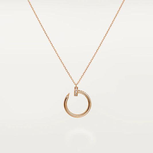 [Violet JW]JUSTE NECKLACE PINK GOLD