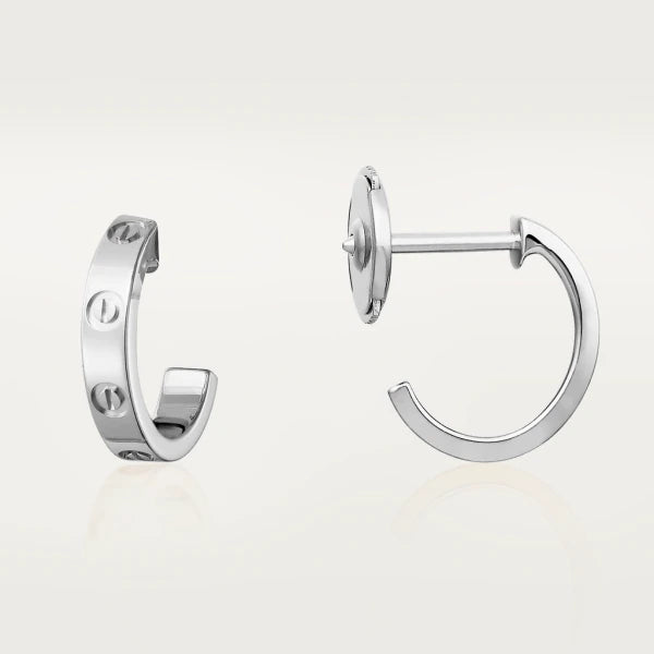 [Violet JW]LOVE EARRINGS 2.65MM SILVER