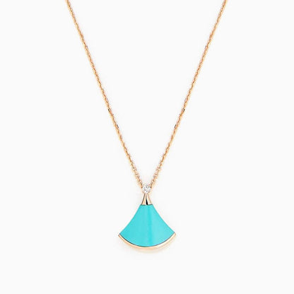 [Violet JW]DREAM NECKLACE TURQUOISE PINK GOLD