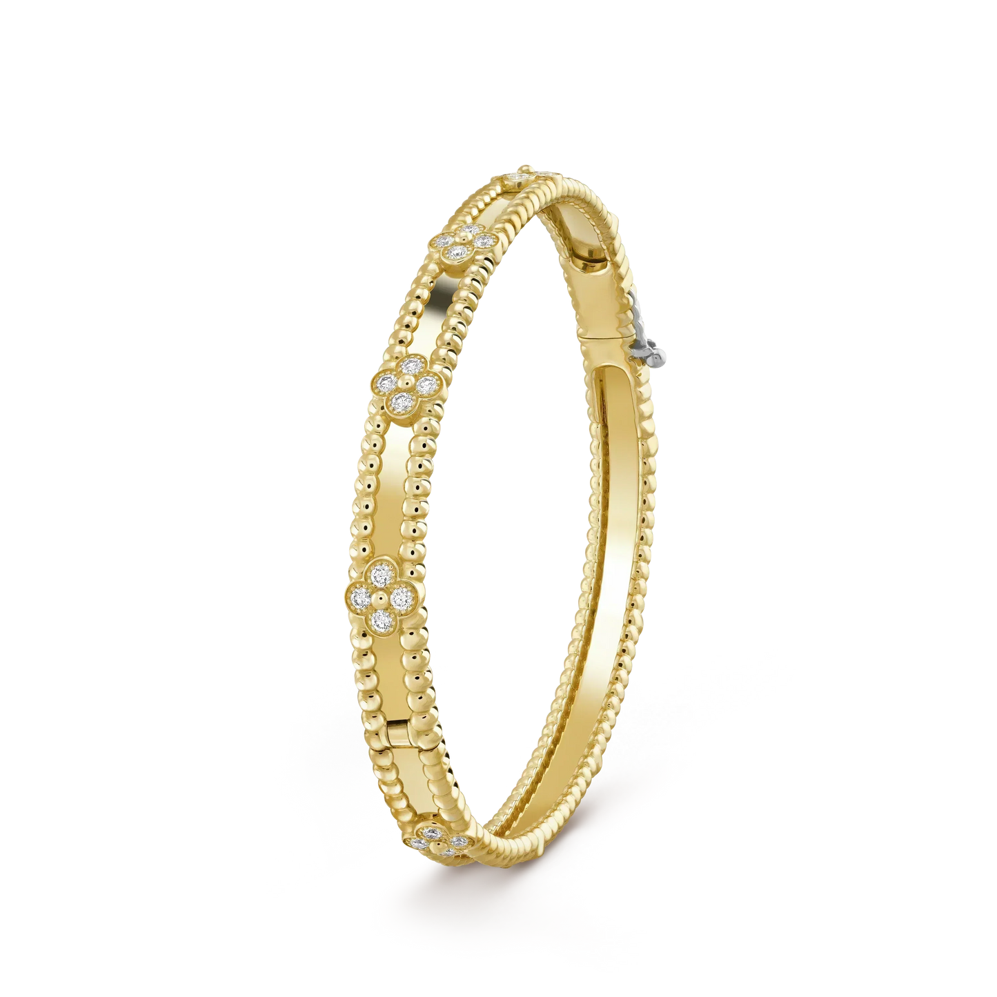 [Violet JW]CLOVER BRACELET 4MM DIAMONDS