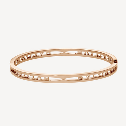 [Violet JW]ZERO 1 SPIRAL LOGO PINK GOLD BRACELET
