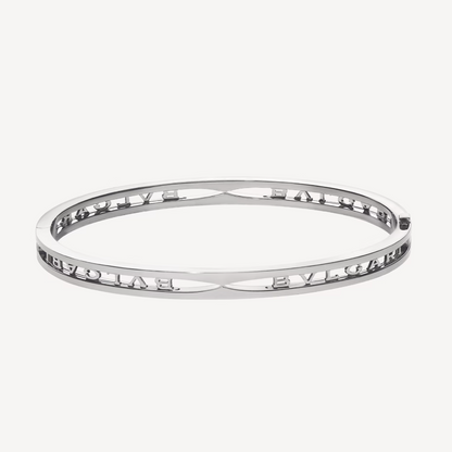[Violet JW]ZERO 1 SPIRAL LOGO SILVER BRACELET