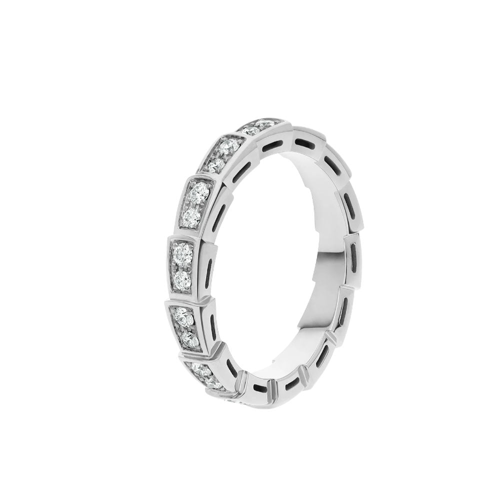 [Violet JW]SERPENTI RING SILVER DIAMOND PAVED 3MM