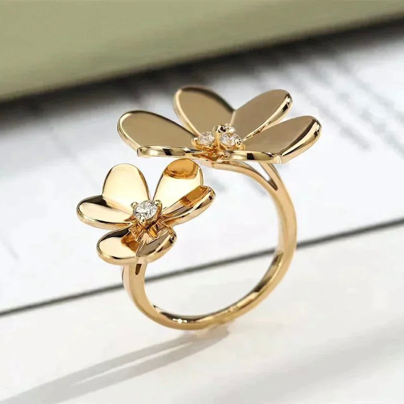 [Violet JW]CLOVER COMOS GOLD DIAMOND RING
