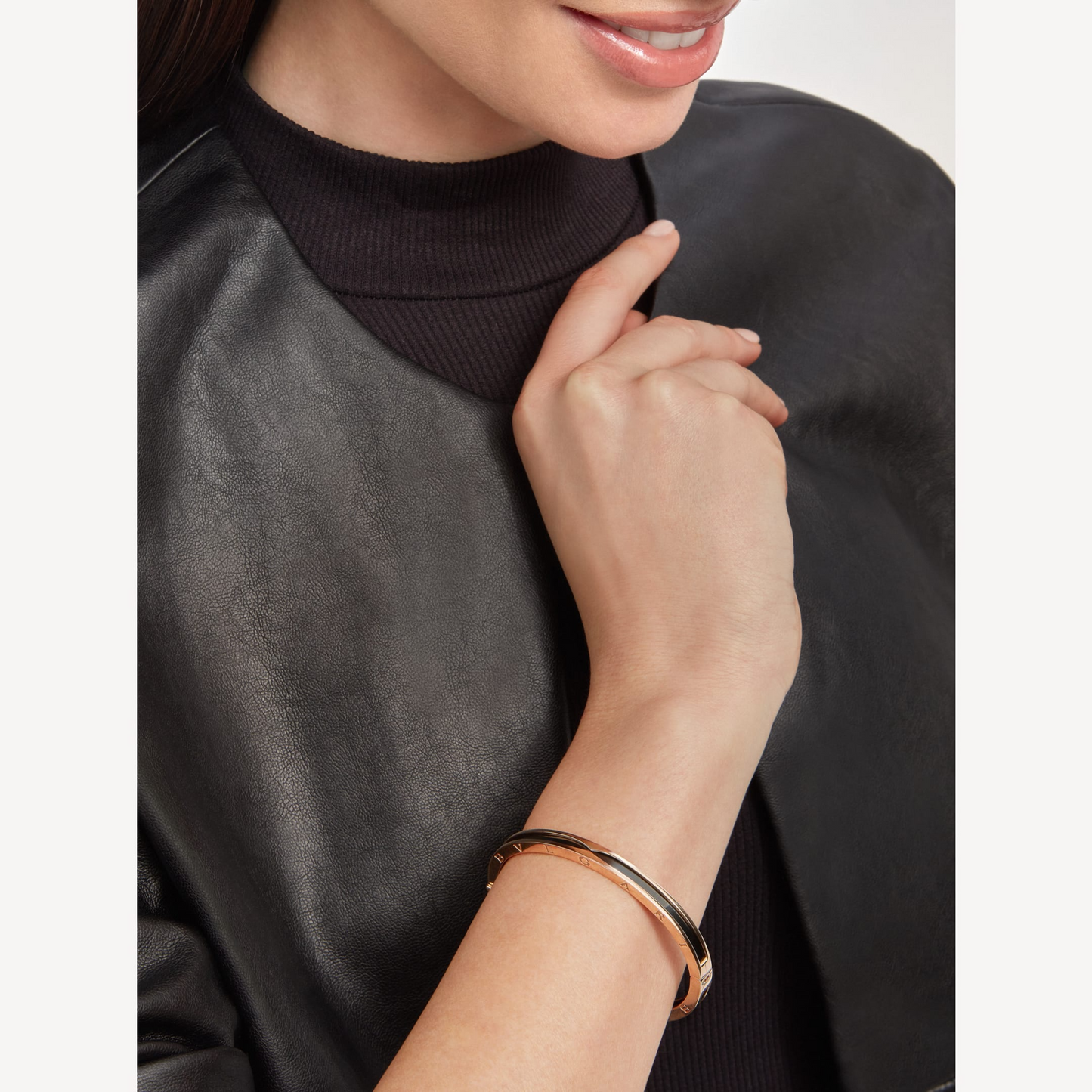 [Violet JW]ZERO 1 PINK GOLD WITH BLACK CERAMIC BRACELET