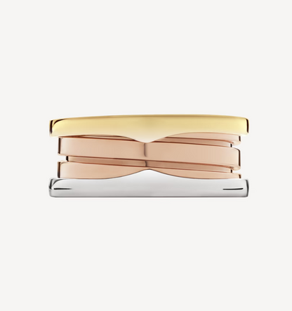 [Violet JW]ZERO 1 THREE-BAND ROSE WHITE AND YELLOW RING